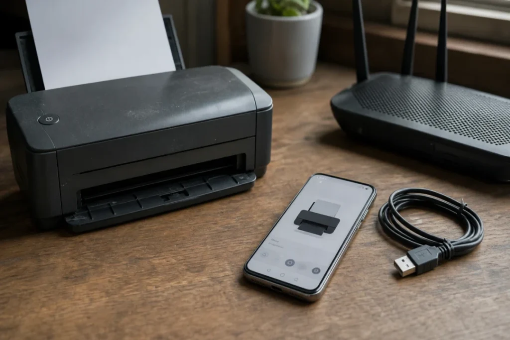 Imprimer depuis son téléphone : choisir entre bluetooth, wi-fi ou usb