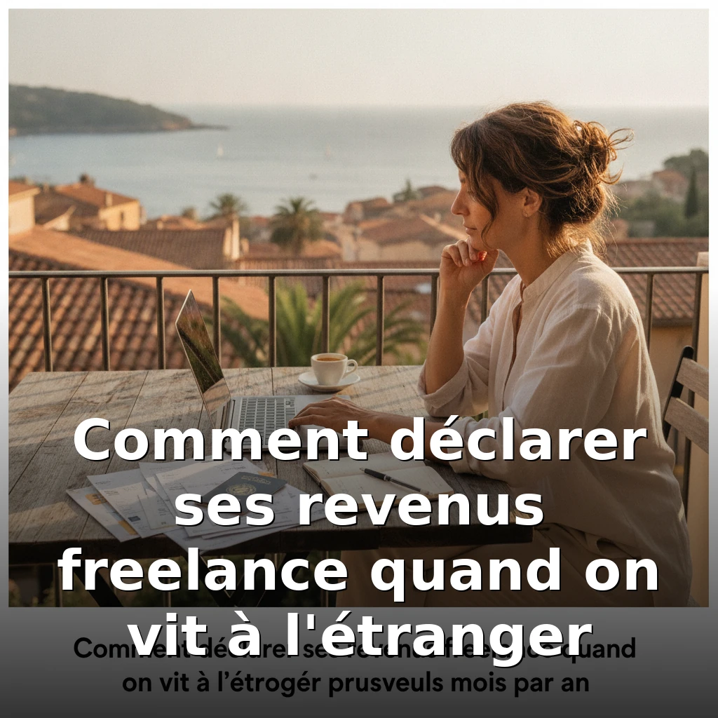 Comment déclarer ses revenus freelance quand on vit à l'étranger plusieurs mois par an