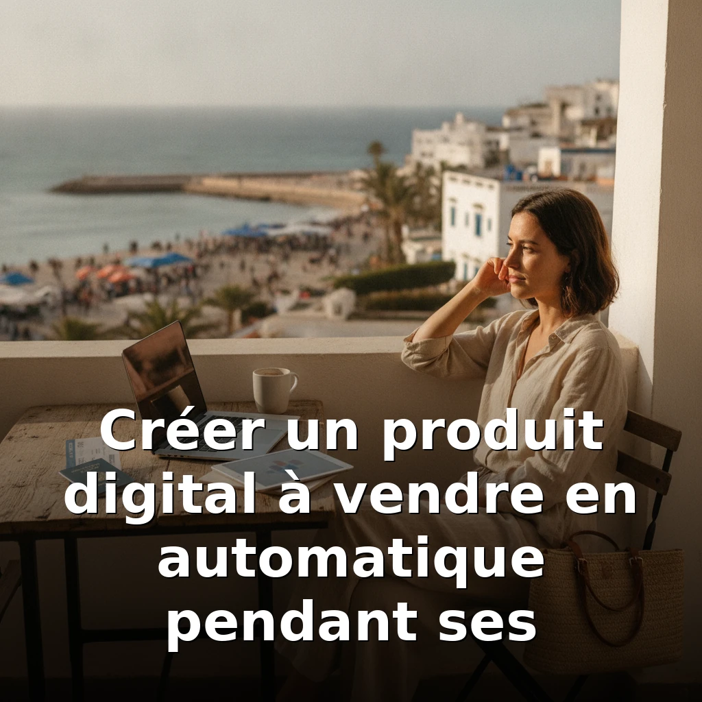 Créer un produit digital à vendre en automatique pendant ses voyages