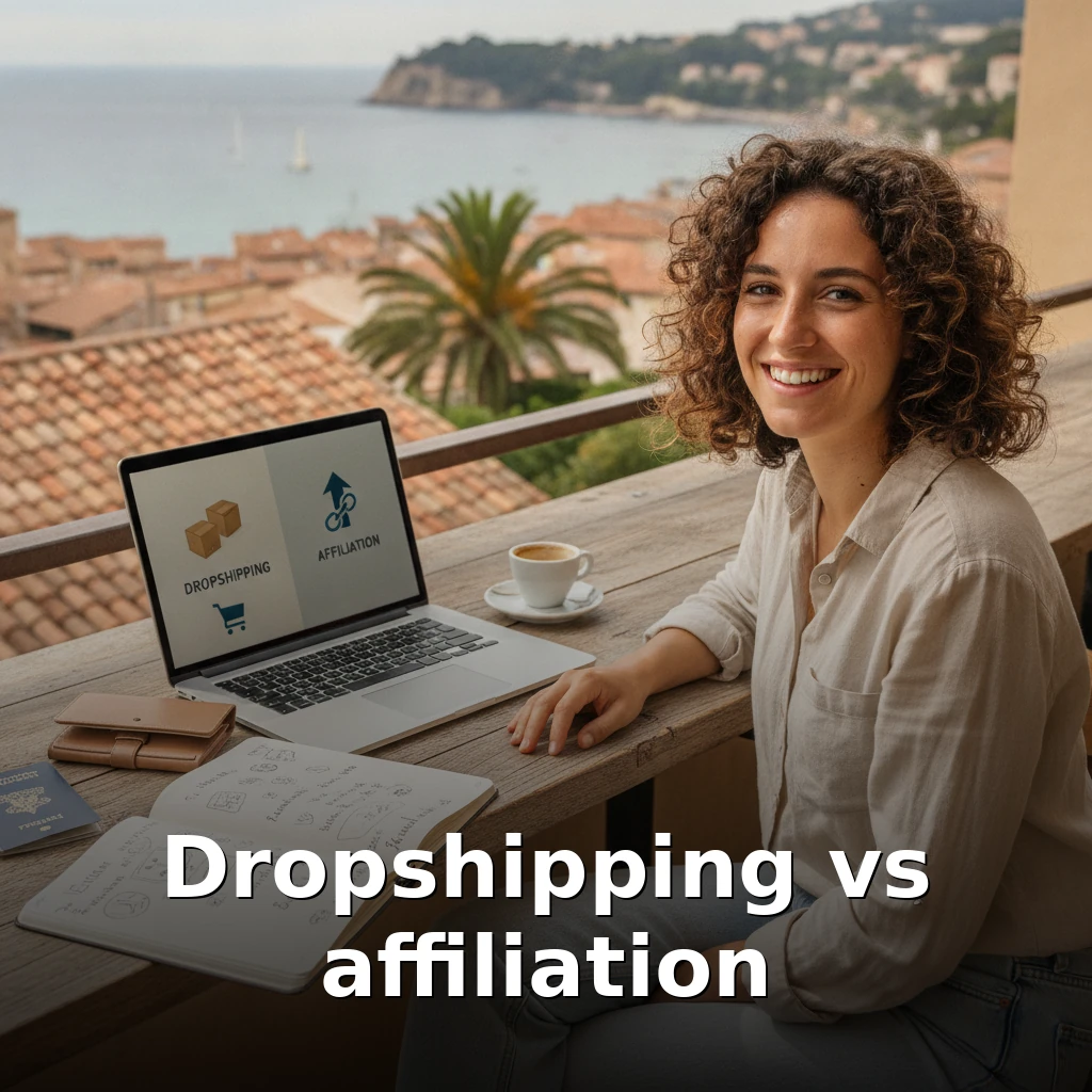 Dropshipping vs affiliation : lequel est le plus adapté pour un nomade digital débutant ?