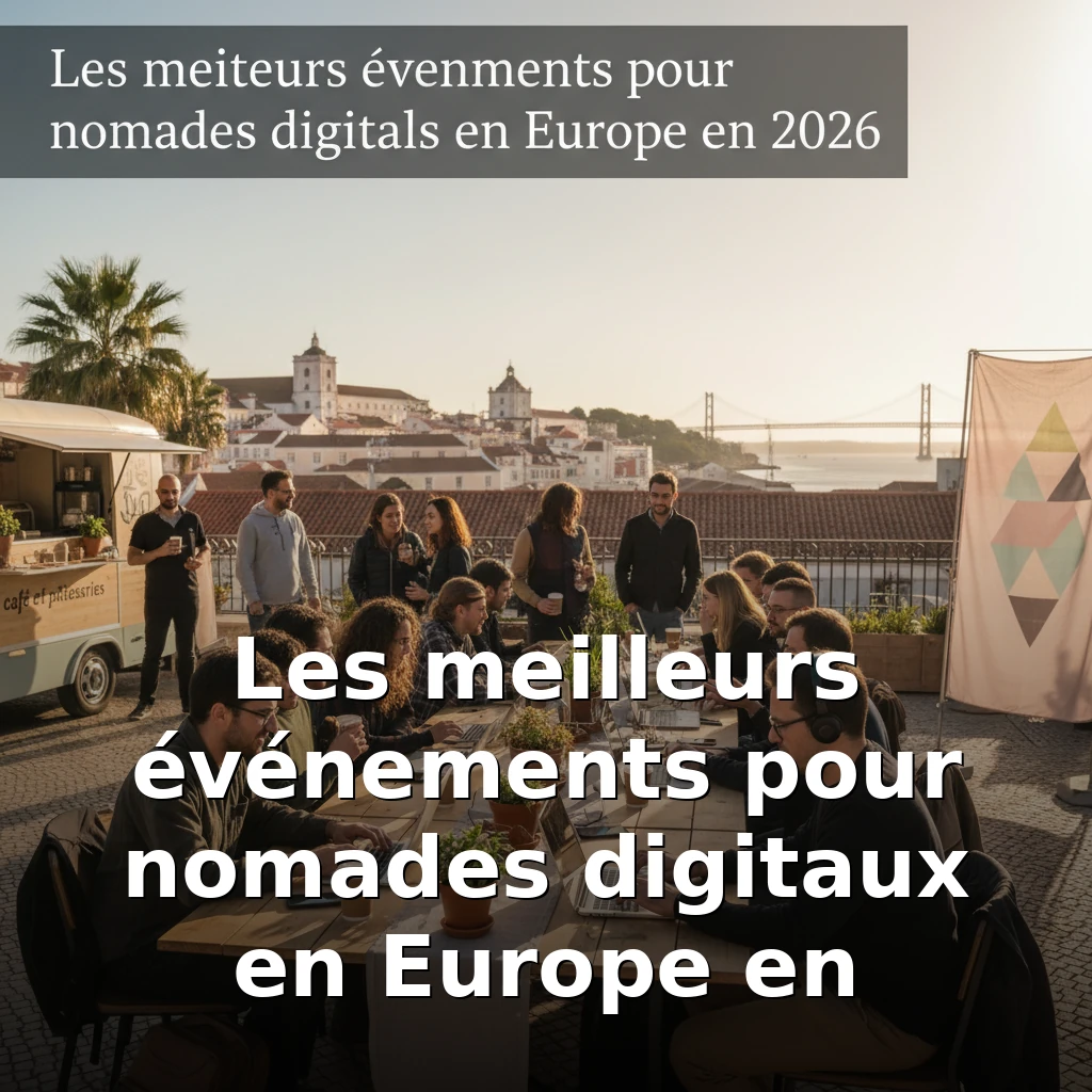 Les meilleurs événements pour nomades digitaux en Europe en 2026