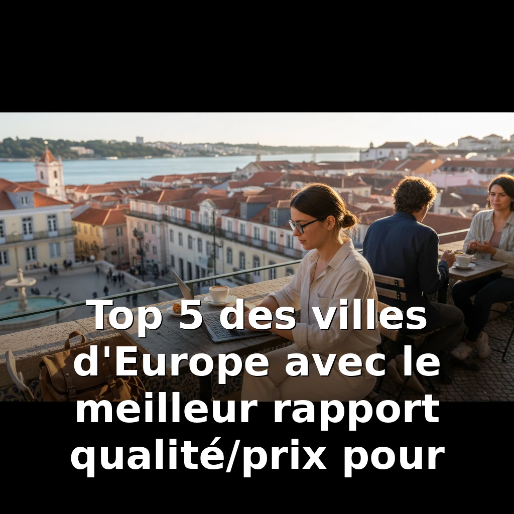 Top 5 des villes d'Europe avec le meilleur rapport qualité/prix pour les nomades digitaux